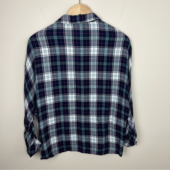 Rails Maddox Dolman Sleeve Flannel Plaid Button Down‎ Top - Picture 8 of 13
